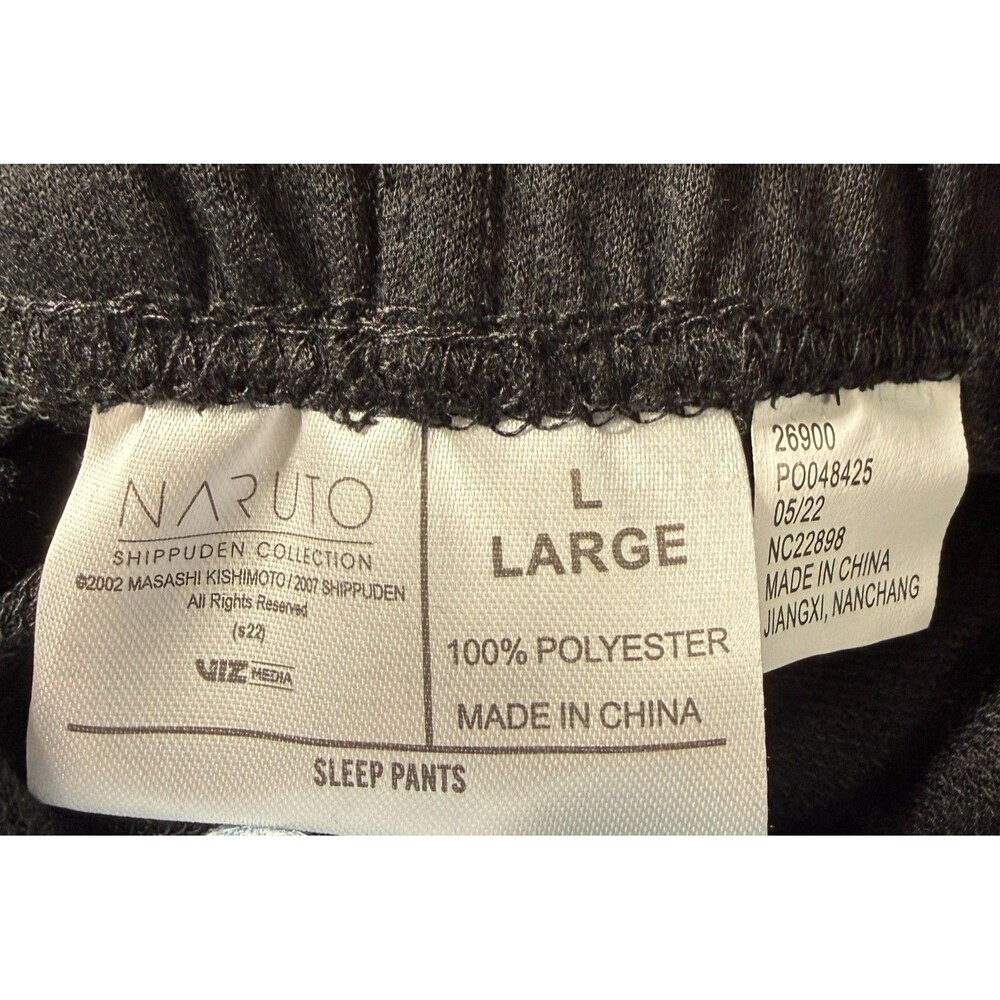 Men's Shippuden Naruto Anime Lounge Sleep Pajama Pants - Size Large - Picture 4 of 4